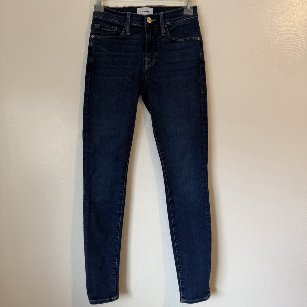 Frame Le Skinny de Jeanne Jeans Dark Wash Size 26 28” Inseam